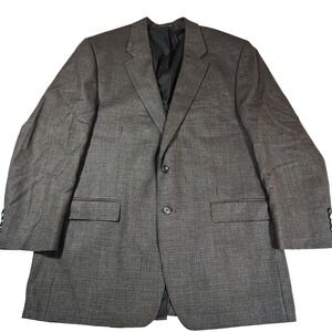Lauren Ralph Lauren Mens Gray Pure New Wool Sport Coat 46L Made in Canada